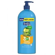 Suave Kids 3 in 1 Shampoo Conditioner Body Wash, Pump, Apple (40 Oz)